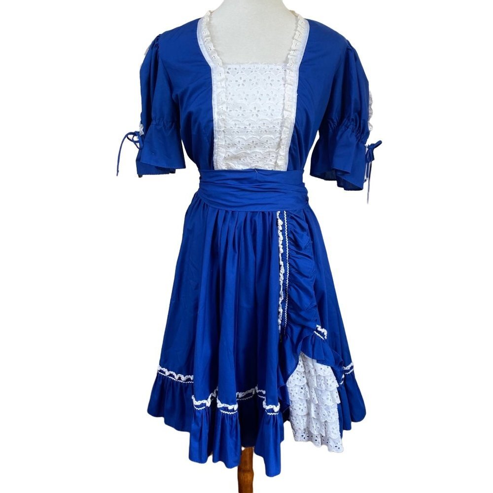 Vintage Square Dance Dress 50s Cosplay Southwestern Cowgirl Rockabilly Large 12 - Picture 5 of 12